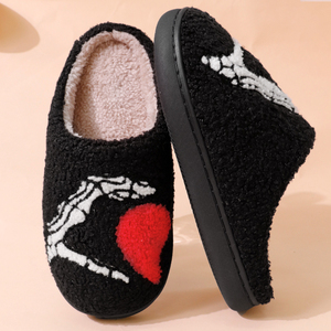 Premium TPR Sole Women's Designer for Slippers With High Material New Design Plush Fluffy Style for Winter and Halloween - Product Image 3