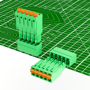 Mùa Xuân pluggable khối thiết bị đầu cuối 3.5mm 3.81mm 5.08mm 7.5mm nam Butt cắm mùa xuân pit tông Pin dây kết nối - Product Image 2