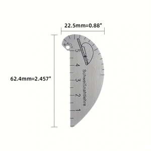 ชุดเกจวัดการเชื่อมแบบเรียว 7 ชิ้น สำหรับตรวจสอบรอยเชื่อม/ตะเข็บเชื่อม/ฟิลเล็ต/คราวน์ พร้อมไม้บรรทัดวัดมุมแบบอัลนาร์  แม่แบบเจาะมุม ไม้บรรทัดเชื่อม - Product Image 6