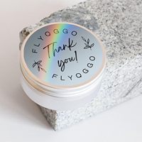 Étiquettes holographiques PET personnalisées de haute qualité, résistantes à l'huile et à l'eau - Autocollants adhésifs holographiques laser pour la marque et les cadeaux