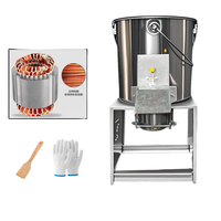 Multifunctionele groente-snijmachine, fruit- en maïsverwerker, op motor aangedreven, roestvrijstalen messen, hoge efficiëntie, professioneel gebruik