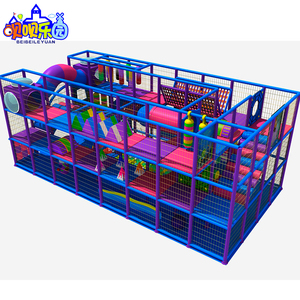 Aire de jeux intérieure modulaire personnalisée pour enfants, château ludique en bois et PVC, <span class=keywords><strong>ensemble</strong></span> de jeux souples pour usage commercial, centres commerciaux, multiples - Product Image 5