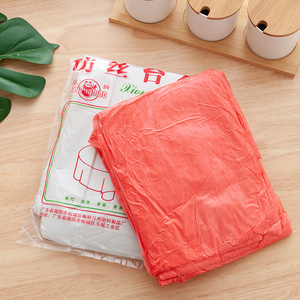 Round Disposable <b>Tablecloth</b> White <b>Plastic</b> Waterproof Embroidered Flower Design For Wedding Banquet Hotel Use - Product Image 2