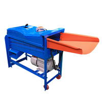 Nouveau modèle de décortiqueuse de maïs automatique à double tambour avec moteur ; Machine électrique domestique compacte pour le décorticage et le blanchiment en une seule étape