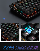 Clavier de jeu mécanique USB 104 touches pleine taille avec rétroéclairage RGB, ergonomique, pour ordinateur – Vente directe usine, nouveau modèle