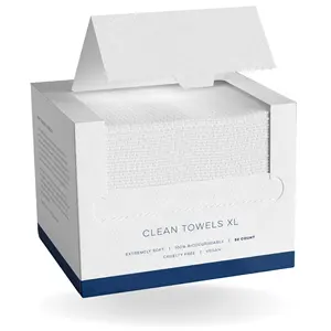 Groothandel Custom 1 Pack 50 Ultra Zachte Biobased Gezicht Handdoek Wegwerp Washandje Voor Volwassenen, Kinderen, Ouderen