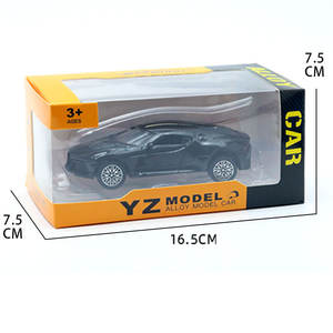 Modèle miniature 1:36 <span class=keywords><strong>Chiron</strong></span> La Voiture Noire, voiture miniature en métal moulé sous pression, non toxique, portes ouvrables, supercar en alliage, fonction de recul, modèle YZ - Product Image 3