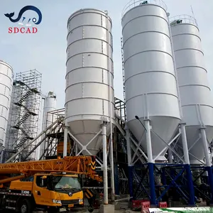 SDCAD Brand CE&ISO empacadora de para forraje cement plant dust collector 1500 ton steel price cement silo