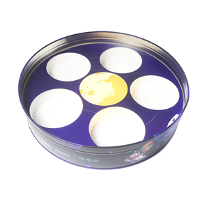 Boîte métallique ronde à personnaliser, emballage personnalisable en étain pour cookies et chocolats - Product Image 2