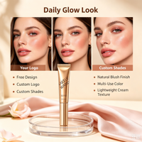 Stick de blush crème multi-usages avec logo personnalisé, 6 couleurs, éclat naturel, longue tenue, léger pour le visage, blush en marque privée, cosmétique