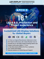 Écran d'affichage publicitaire numérique LED haute luminosité Apexls, étanche, design cube magique rotatif pour utilisation en intérieur/extérieur