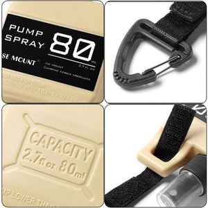Portable 80ml Pump Spray Bottle for Outdoor Activities Empty Cosmetic Containers Buckle for Perfume Alcohol Refills Travel Kits - Product Image 4