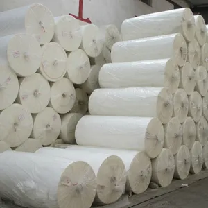 Holesale-rollos de papel tisú de pulpa de madera virgen, rollos Jumbo de materias primas para fabricación de papel tisú