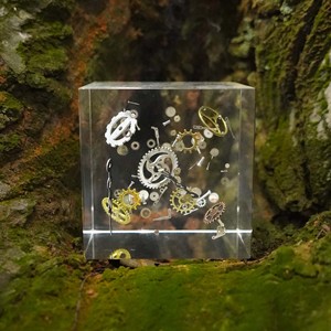 เครื่องประดับอะคริลิคสไตล์อินดัสเทรียล 8 ซม. ตกแต่งโต๊ะทำงาน ลายพิมพ์ ของตกแต่งสำนักงาน - Product Image 4