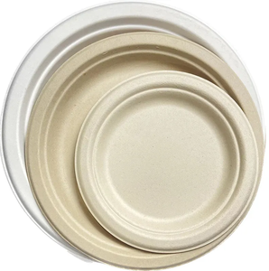 Platos Desechables de Bagazo de Caña de Azúcar <span class=keywords><strong>BIOPACK</strong></span> Personalizados, Tamaños de 6'' a 12'' para Restaurantes/Bodas - Venta al por Mayor y Logotipo Personalizado - Product Image 5
