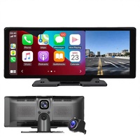 Écran tactile universel portable pour voiture de 10,26 pouces avec CarPlay sans fil intégré, caméra arrière, lecture MP3/MP4, positionnement global