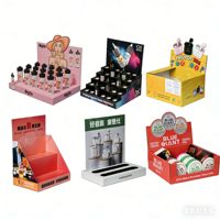 Boîte de présentation en carton ondulé personnalisée, boîte de présentation en PVC pour table, boîte de présentation en carton pour comptoir, boîte de présentation PDQ pour la vente au détail