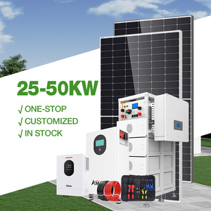 ระบบพลังงานแสงอาทิตย์แบบออฟกริด ชุดสมบูรณ์ 25kW 30kW 50kW ระบบพลังงานแสงอาทิตย์พร้อมแบตเตอรี่แบบคอนเทนเนอร์สำหรับอุตสาหกรรม - Product Image 3