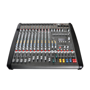 Mezclador de audio profesional PM1003 de 1000W, 10 canales con efector <span class=keywords><strong>DSP</strong></span> doble y consola de escenario Phantom Reverb de + 48V - Product Image 1