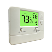 Thermostat de pièce programmable hebdomadaire de pompe à chaleur de climatiseur de vente chaude 24V