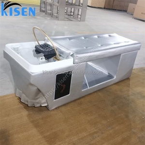 Table de lavage capillaire Kisen personnalisée pour spa aquatique, lit de massage thaïlandais pour salon de coiffure avec système de circulation d'eau - Product Image 4