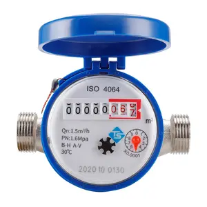 New Brass Fittings Mechanical Rotary Wing Cold Water Meter Digital Display Combination Water Meter