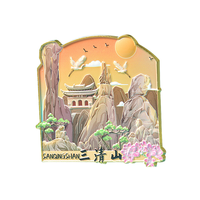 Mode-Thème Megnet Pin Voyage Souvenir Estampillé Fer Fêtes D'anniversaire Cadeaux Croix Ange Fée Musique Fleur Pyramide Jeu Logo