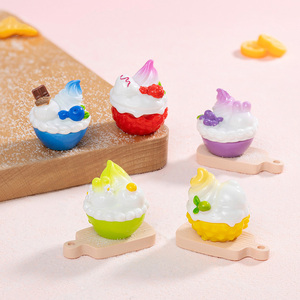 Miniatures colorées de glaces en résine, figurines artisanales pour maison de poupée, mini-cuisine, micro-paysagisme et décoration - Product Image 2