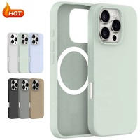 Étui de protection antichoc WOWCASE en silicone liquide souple de qualité supérieure pour 16, étanche, résistant aux rayures, facile à nettoyer, compatible avec la recharge sans fil