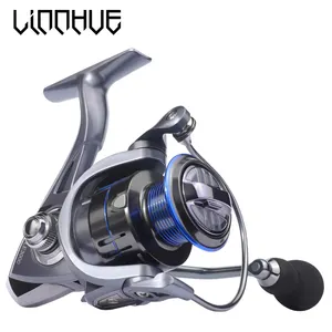 LINNHUE Spinning Reel LE1000-6000 5.2:1 High Speed 8kg Max Drag Reel Fishing carp fishing for pike Screw in Handle Fishing Reel