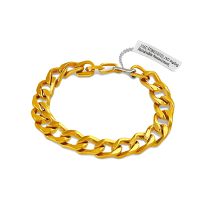 Pulsera de Cadena de Eslabones de Moda, Acero Inoxidable 316L, Chapado en Oro PVD, Sostenible y Resistente - Product Image 2