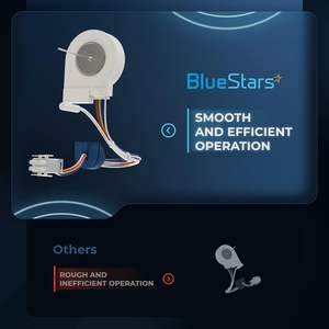 Moteur de ventilateur évaporateur électrique domestique BlueStars WR60X10307, pièce de rechange 9,75 V CA compatible avec les réfrigérateurs DR <span class=keywords><strong>Hotpoint</strong></span> - Product Image 5