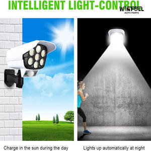 Lampe de sécurité solaire avec caméra, détecteur de mouvement, allumage automatique du crépuscule à l'aube, antivol, applique murale pour jardin, route, cour, extérieur - Product Image 4
