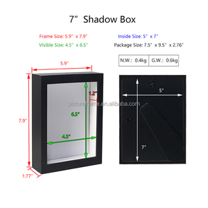 Bất bướm taxidermy Mẫu MDF bóng gỗ hộp Khung ảnh bộ sưu tập cho hiển thị Nhà Đẹp khung trang trí - Product Image 5