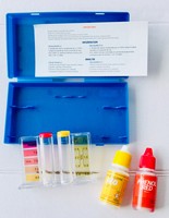 Kit de test d'eau de piscine 2-en-1 OEM&ODM, bandelettes de test de pH pour piscine, kits de test d'eau 15ML