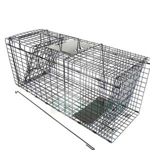 Trappola per Animali Grande Gabbia in Acciaio per Roditori e Procioni - Product Image 3