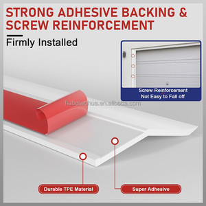 לבן 34 רגל מגבה מזג אוויר פסים אריגה איטום המוסך אוניברסלי לאטום הדלת לאטום העליון צדפות - Product Image 4