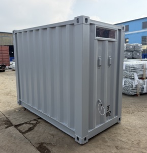 Mini-conteneur de stockage autoportant avec système électrique, garage pour moto, abri extérieur mobile et imperméable pour véhicules à moteur - Product Image 1