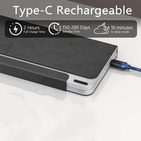 Keyboard Lipat Tiga Baru dengan Touchpad, Stand Lepas Pasang, Tipe-C Isi Ulang, Ultra Tipis, RGB Backlit, Custom, FCC/ROHS