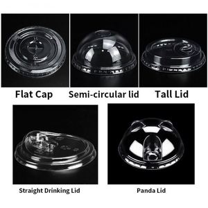 Logo personnalisé Dia. Gobelet en plastique transparent PET jetable pour thé au lait, café glacé, 98 mm, 12, 14, 16, 18, 20, 24 oz, avec couvercle - Product Image 4