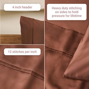 Juego de Sábanas Weddingly Supima Cotton King de 4 Piezas, 100% Algodón Americano, 15 Pulgadas de Profundidad, Sin Arrugas - Product Image 3