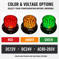 Module de feux de signalisation LED 100 mm rouge jaune vert DC12V DC24V AC85-265V Prêt à l'emploi Stock disponible Fournisseur OEM ODM