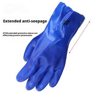 قفازات عمل مقاومة للمواد الكيميائية والزيوت، متينة ومقاومة للتآكل، بطول 27 سم، متوفرة بالجملة - Product Image 4