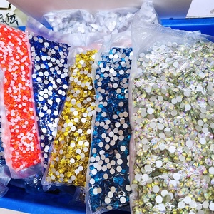 Yantuo Crystal ABラインストーン非ホットフィックスバルクフラットバックガラスラインストーンホームデコレーションネイルアート - Product Image 1