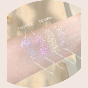 Poudre minérale pressée OEM ODM, best-seller, multicolores, illuminateur scintillant, imperméable, longue durée, ombre à paupières 3D, visage, corps - Product Image 2