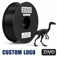 Filamen ZIVO PLA Kustom 1.75mm 1KG Pabrik OEM Grosir Printer 3D Bahan Cetak Berkualitas Tinggi Aman untuk Makanan dan Medis