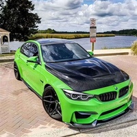 Capó Delantero de Fibra de Carbono Seca de Alta Calidad, Compatible con M3 F80 M4 F82 F83, Estilo GTS, Ligero, con Pernos Negros, Nuevo