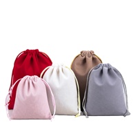 Pochettes en velours de luxe multicolores à cordon pour bijoux, lunettes, pierres précieuses - Couleurs et logo personnalisables, accessoires de jeu, cadeau