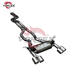 Sistema de Escape Catback Valvetronic VORTEX T304 de Acero Inoxidable con Acabado Espejo de 1.5mm para BMW F80 M3 F82 M4 S55 3.0T 2014-2018 de Alto Rendimiento - Product Image 2