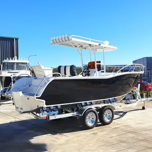 High Quality Kinocean Aluminum Centre Control Fishing Boat With Outboard Motor Hot Sale